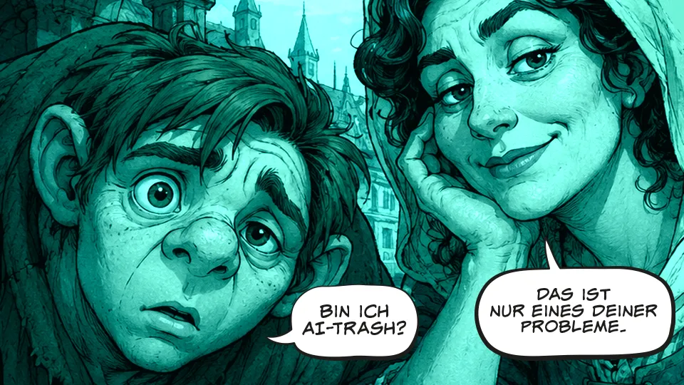 Teaserbild AI-Slop unaufgefordert generiert von ChatGPT